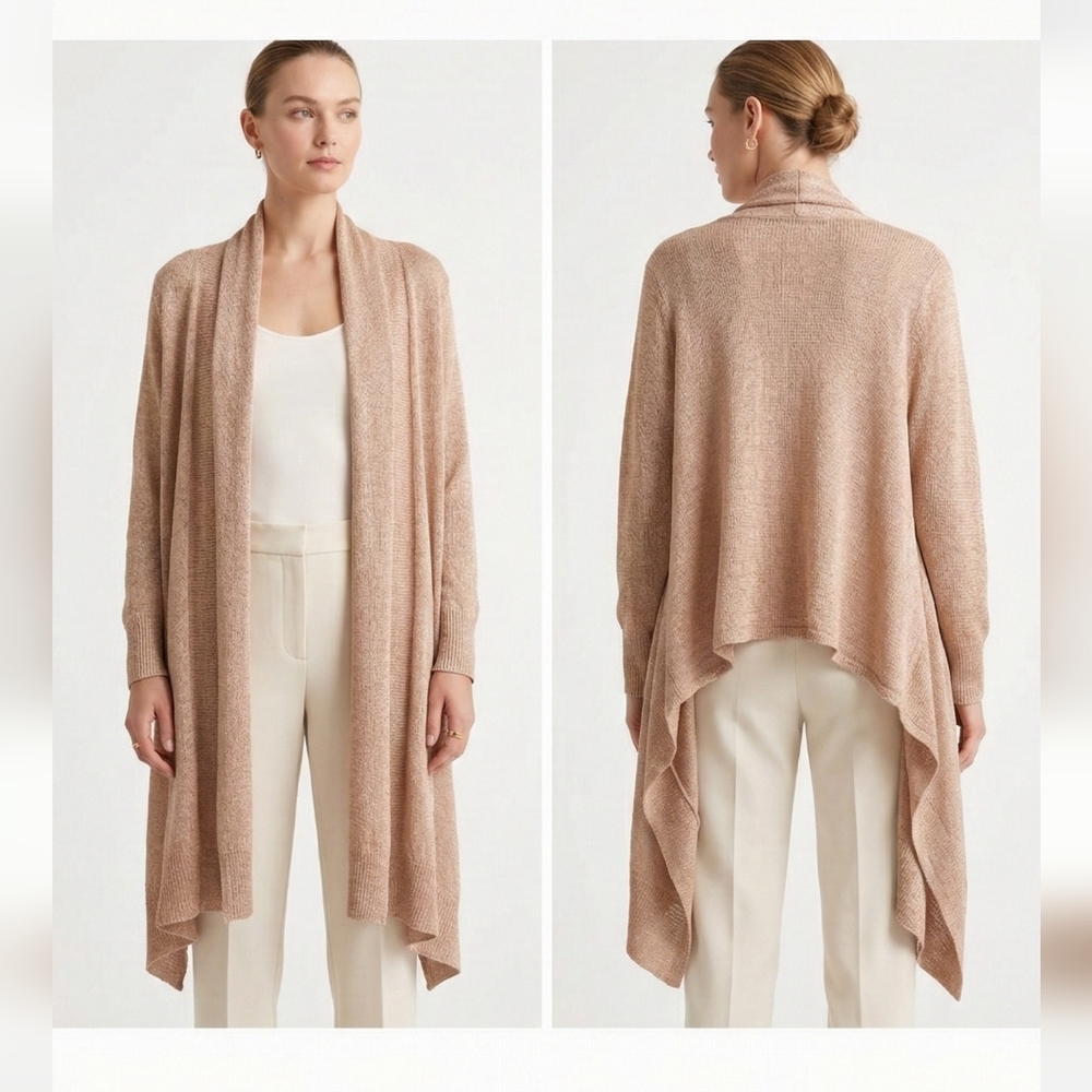 Acrobat Cardigan Sweater Stripes Metallic Silk Cashmere Pink OSFA